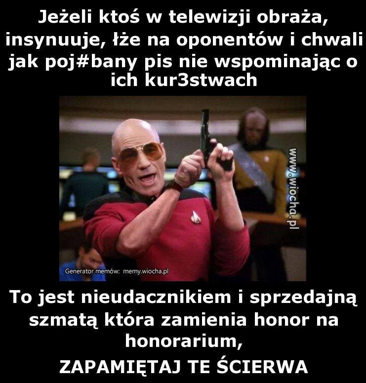 Jeżeli ktoś w telewizji obraża, insynuuje, łże na