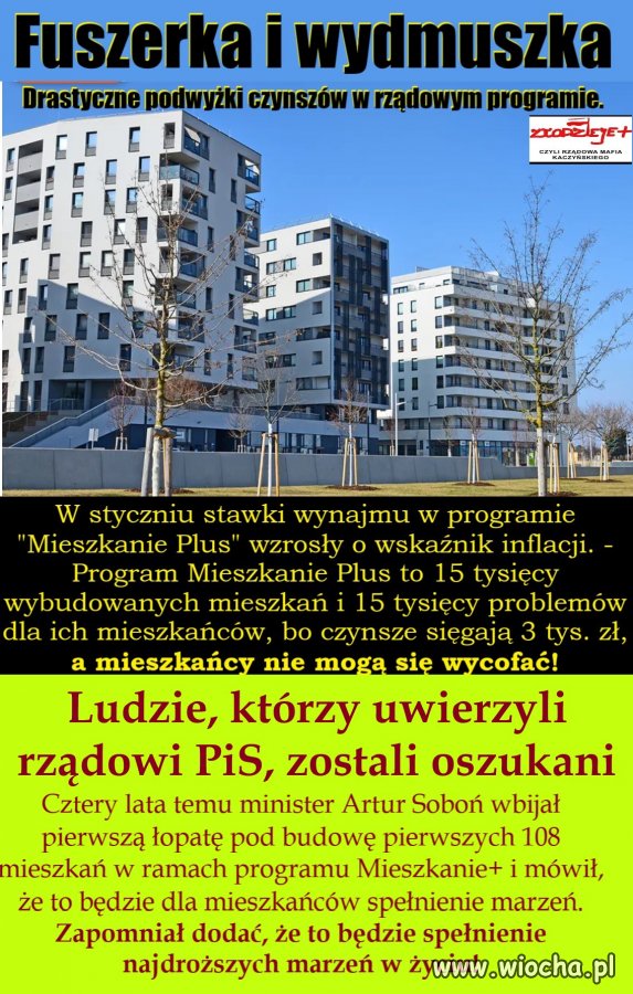 Drastyczne podwyżki czynszów 
