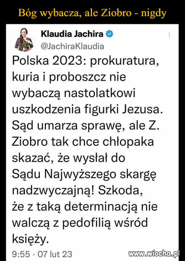 Nie mogę się doczekać by zobaczyć proces Ziobry.