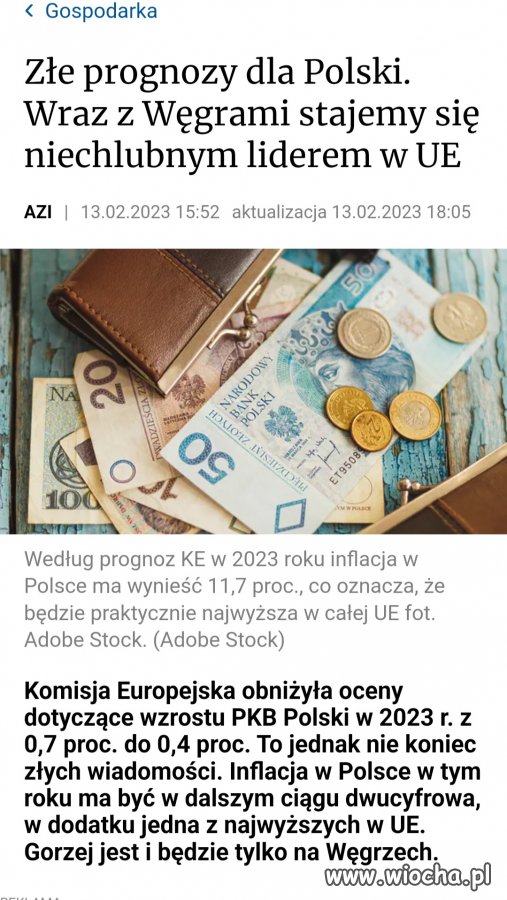 Gospodarka leży,  inflacja kwitnie
