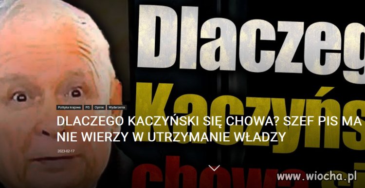Smutny koniec oszoloma...Prezes PiS unika kamer i wywiadów.