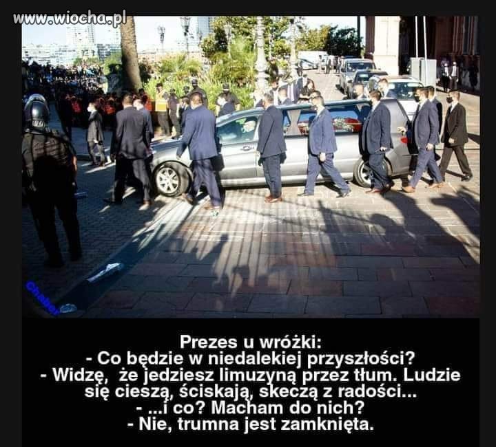 Ciekawe który pierwszy, Putin czy kaczor.