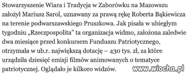 I kolejny pisowski przewał. 