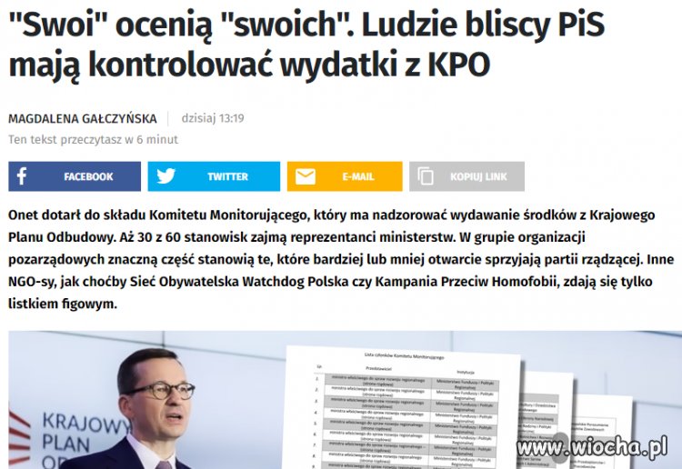 Jeszcze nie dostali KPO