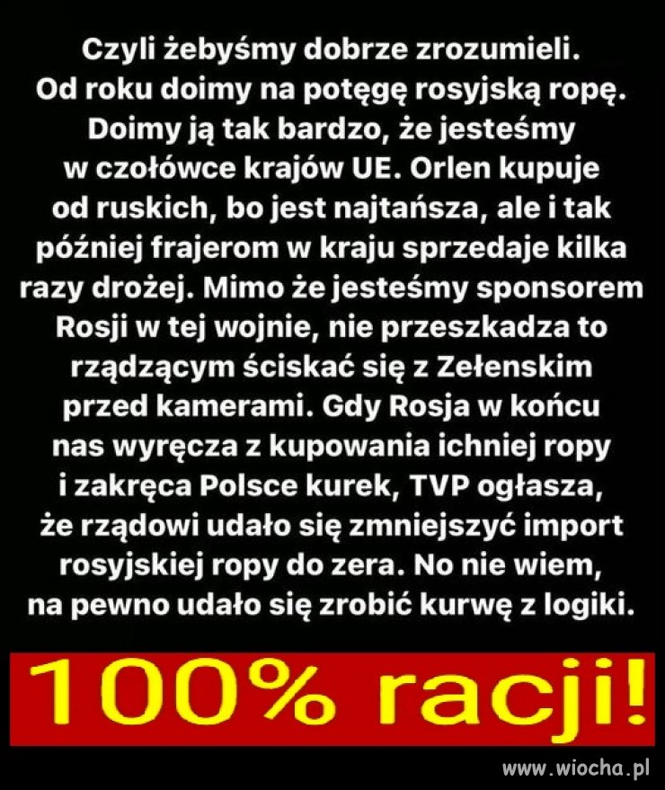 No i czego nie rozumiecie?