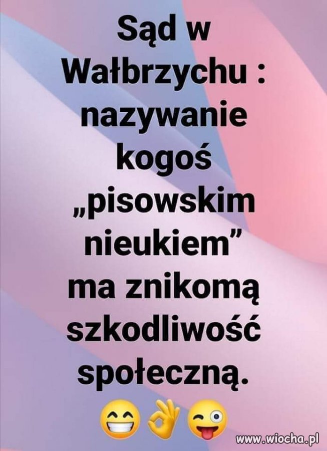 Czyli już spokojnie można mówić do PiSowskich nieuków że są PiSowskimi nieukami.