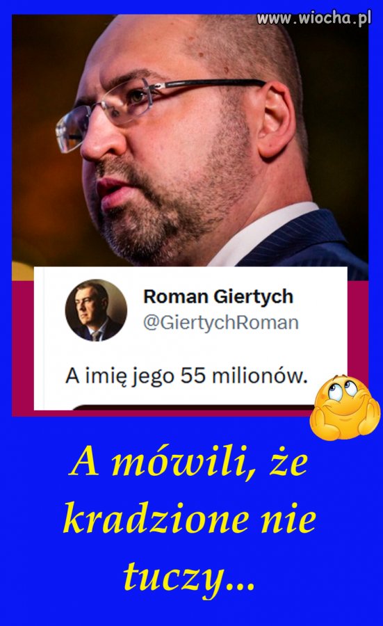 Spuchł mocno przez te miliony..