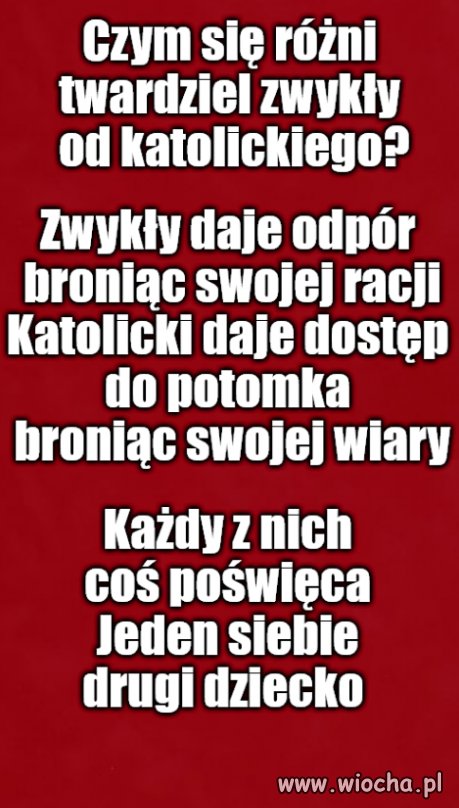 Katolicy to egoiści