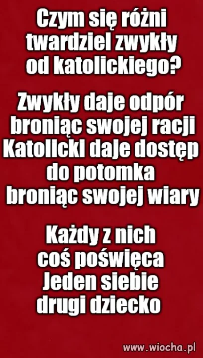 Katolicy to egoiści