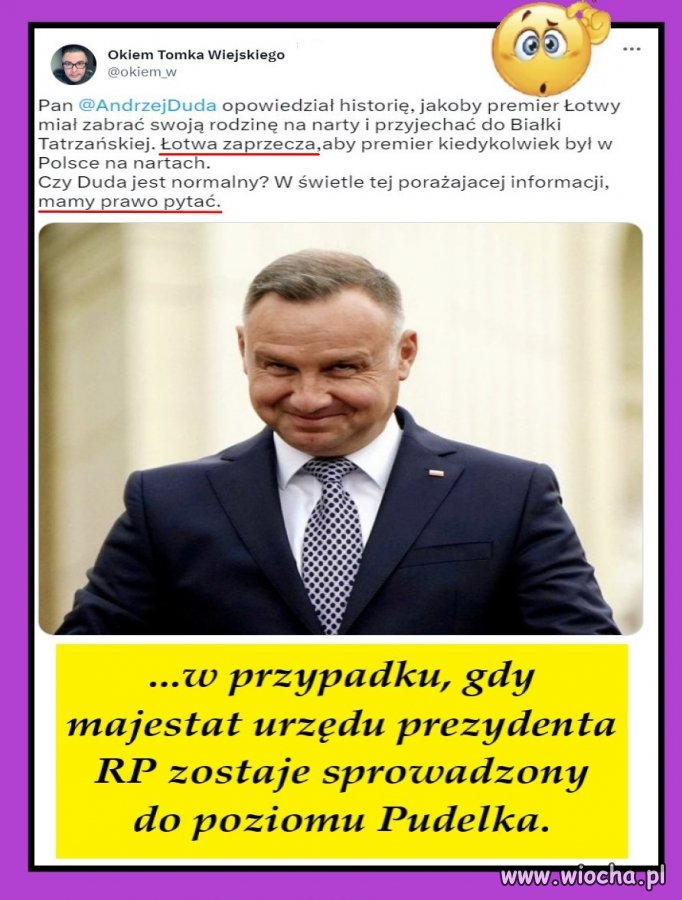 Może miał na myśli kogoś innego, inną trasę, 