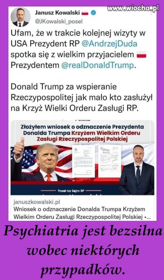Dlaczego ten osobnik tak ochoczo robi z siebie kretyna?