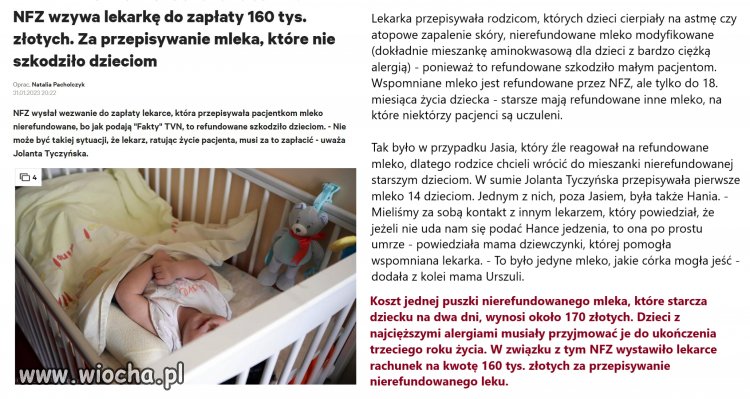 NFZ wzywa lekarkę do zapłaty 160 tys. złotych. 