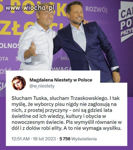 Patrzą w przyszłość, nie w przeszłość.