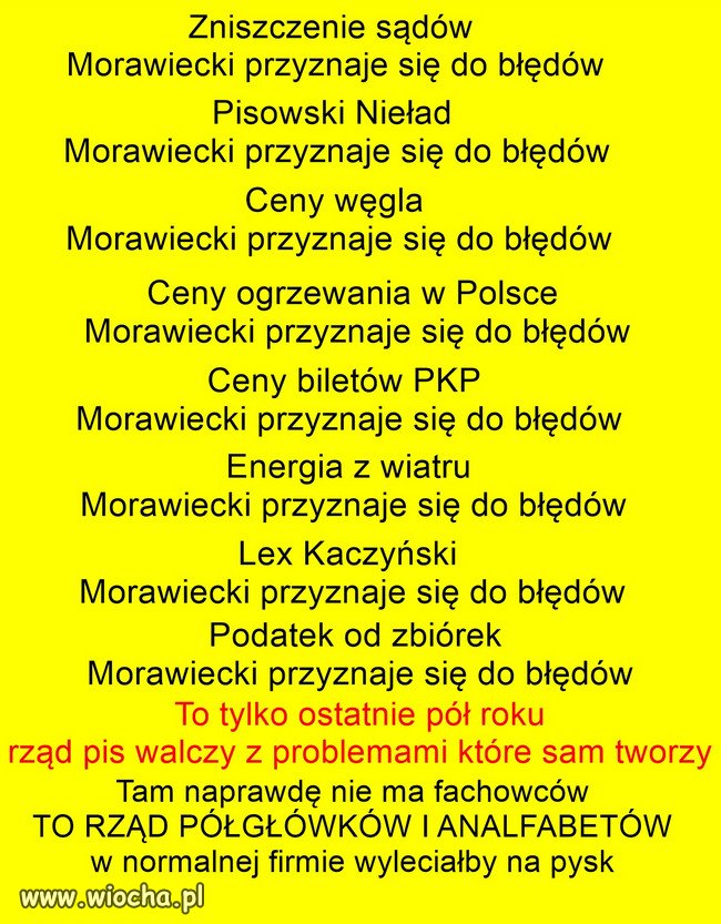 Rząd pis walczy z problemami które sam tworzy ‼️