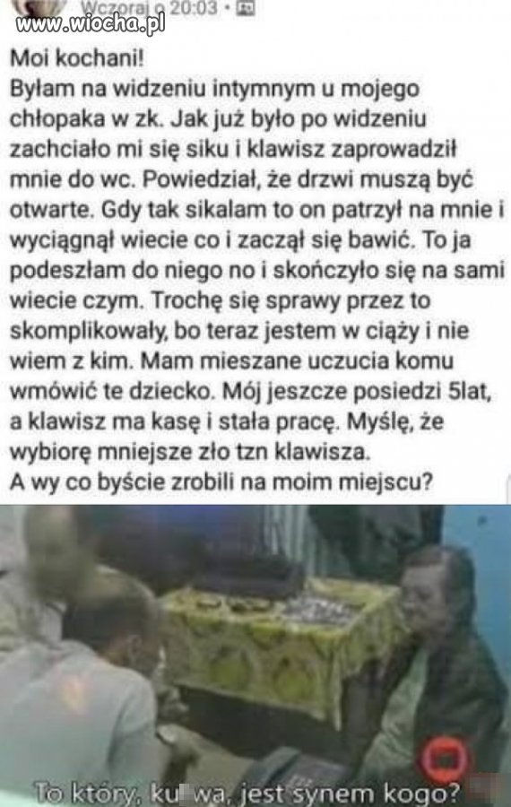 Komu wmówić gówniaka 