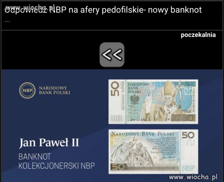 Wiocha dla wiochy. Banknot z 2006 roku 
