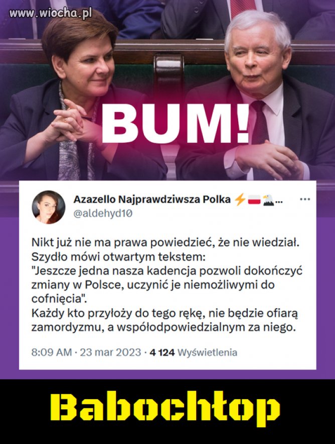 Beata się wygadała...