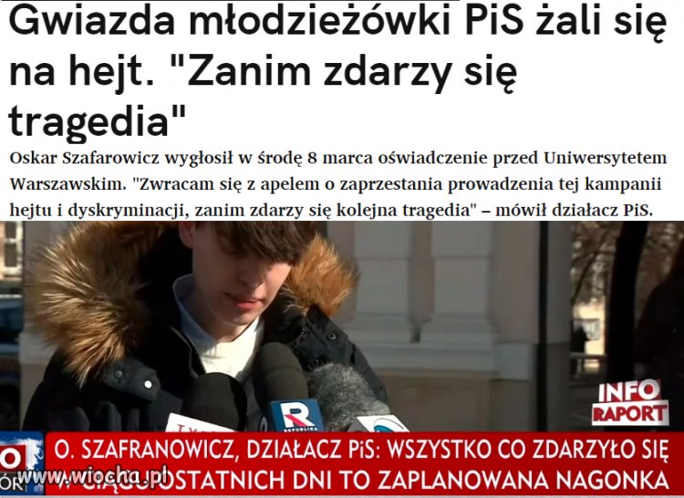 Nagle oskarkowi hejt przeszkadza?