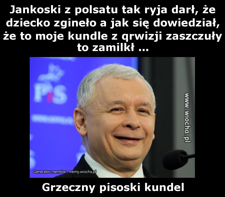 Jankoski z polsatu tak ryja darł, że dziecko
