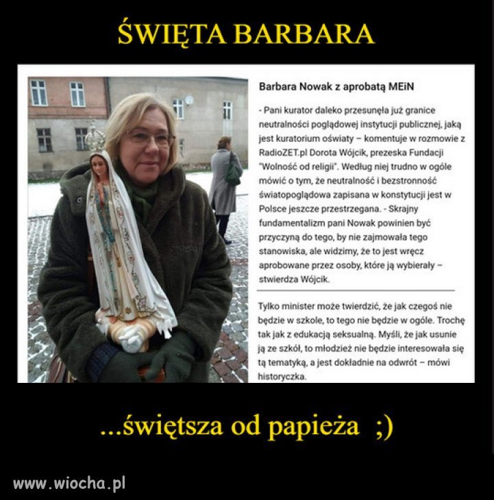 Naczelna dewotka PiSu z ramienia ePiSkopatu!
