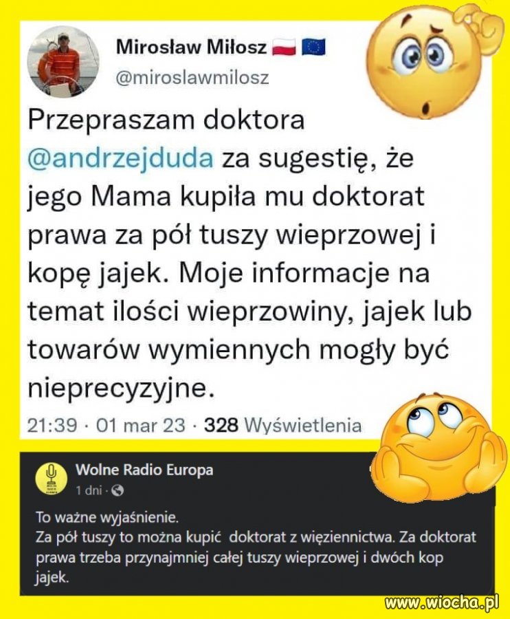 Wystarczy popatrzeć, i wszystko wiadome.