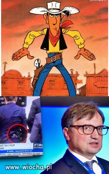 Ziobro paraduje z bronią 
