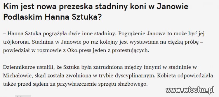Stadnina w Janowie jeszcze całkiem nie padła