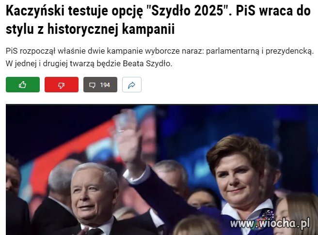 Jeśli w kampanii bierze udział szydło