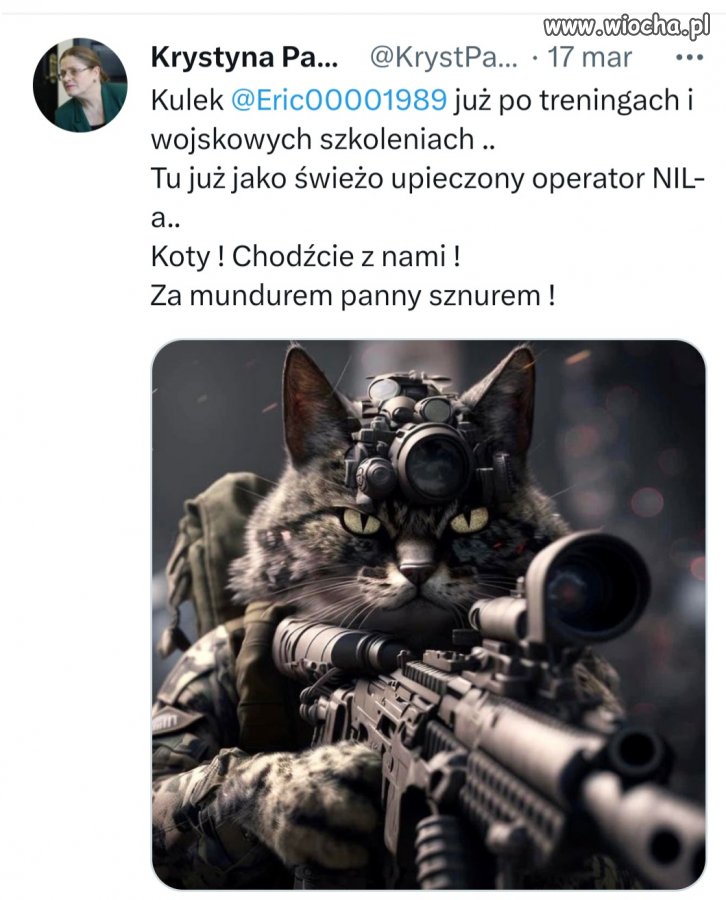 Ona coś bierze?
