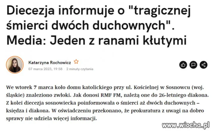 Krwawa jatka w diecezji