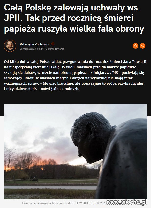 JPII obrońca pedofili, oficjalnym patronem PiSu!