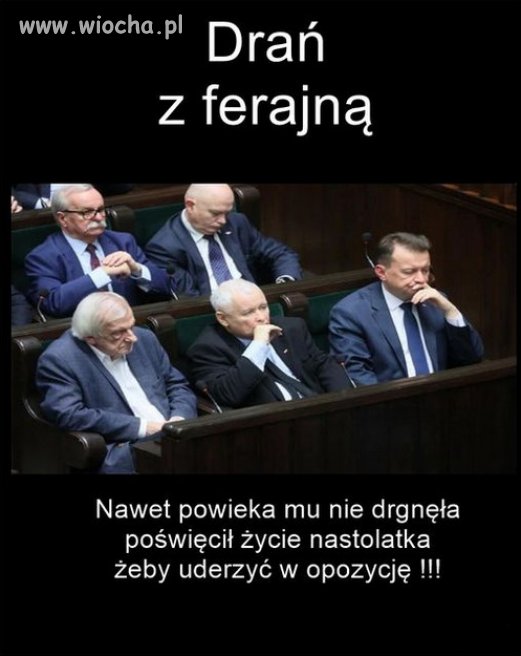 Podłość degeneratów moralnych PiSu, nie zna granic