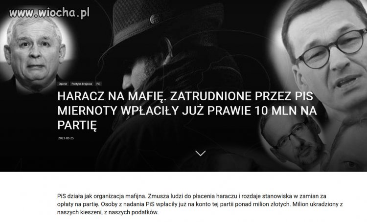 Tak działa mafia PiSu kradną, ale się dzielą z partią!