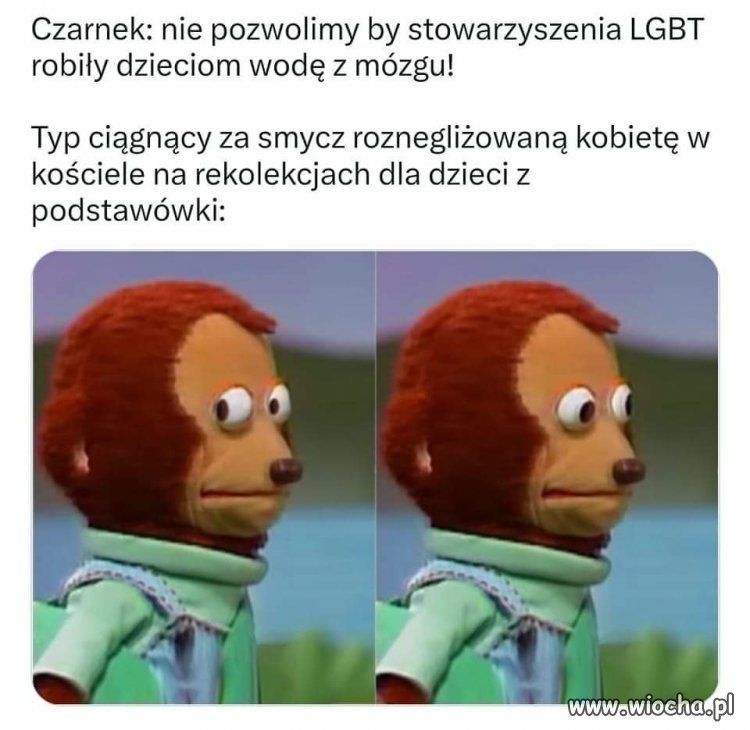 Kobieta ubrana w same majtki i bluzkę, szarpana i 