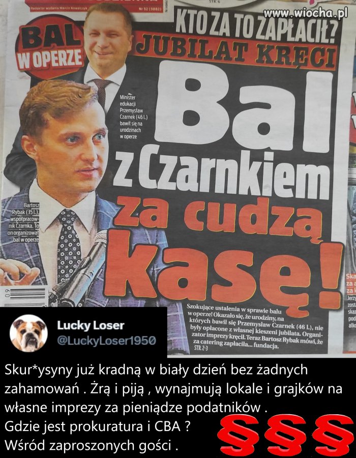 Zawsze mordy pełne frazesów o polskości, uczciwości i patriotyzmie