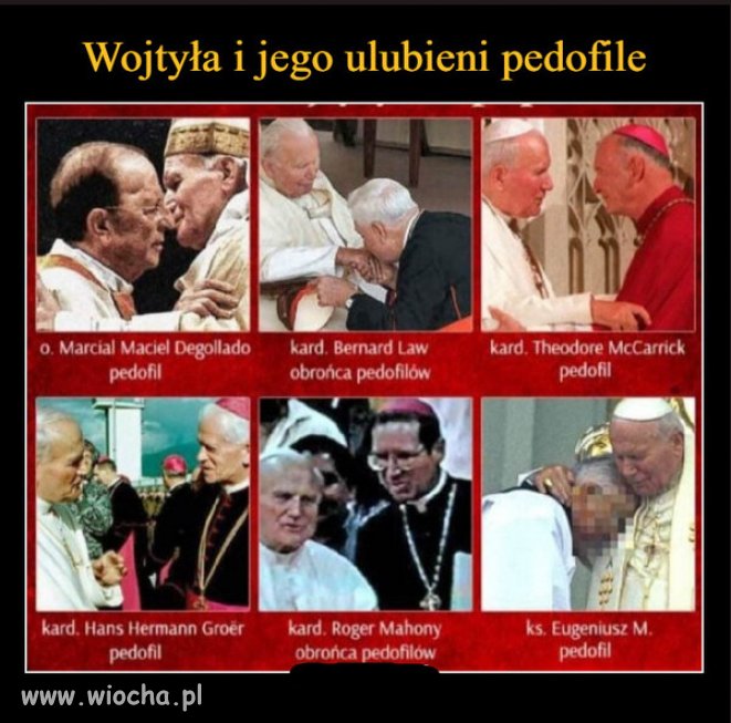 I nic nie wiedzial...moze byl uposledzony, ten "Swiety"?