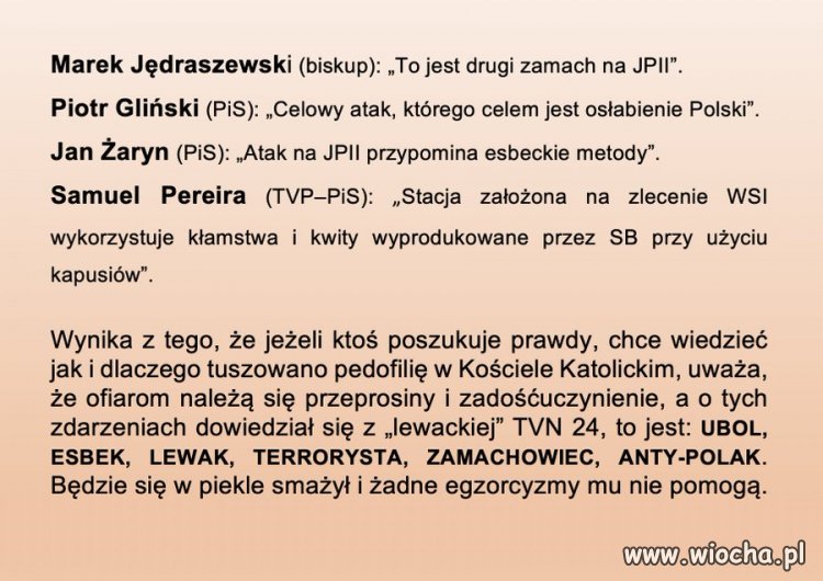 PiS-pachołki prześcigają się w definiowaniu sytuacji, która jest efektem emisji reportażu ''Franciszkańska 3''