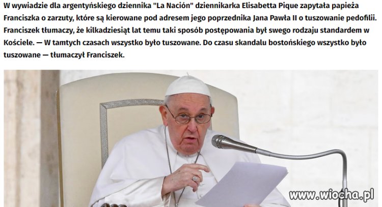 No to Franciszek pozamiatał