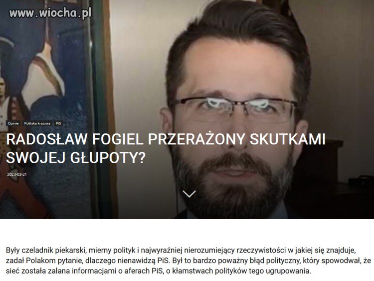 Głupota aparatczyków Kaczyńskiego nie zna granic..