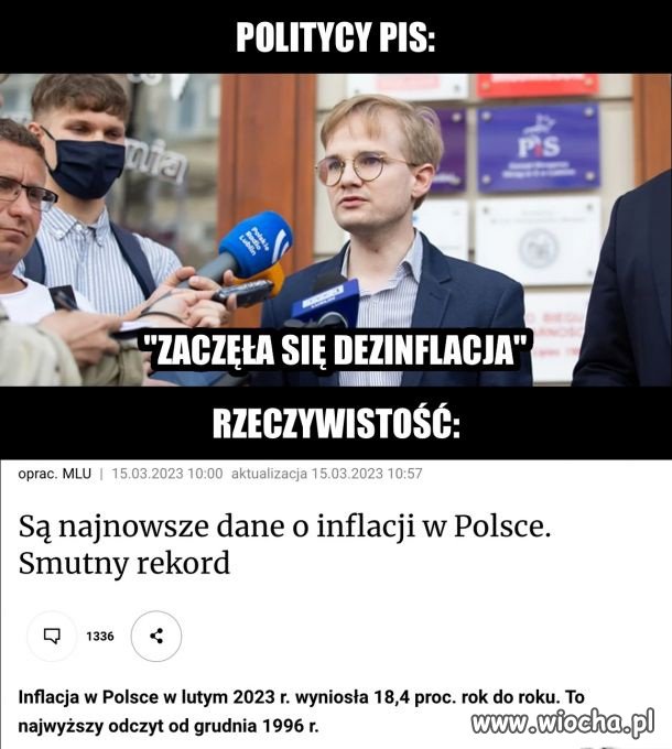 Miał chyba na myśli dezinformację