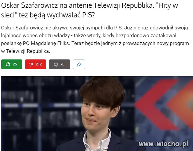 Oskarek dostał własny program