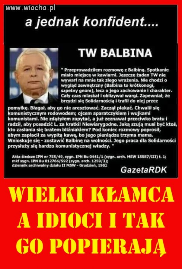 To stara gangrena od dziecka kłamie.
