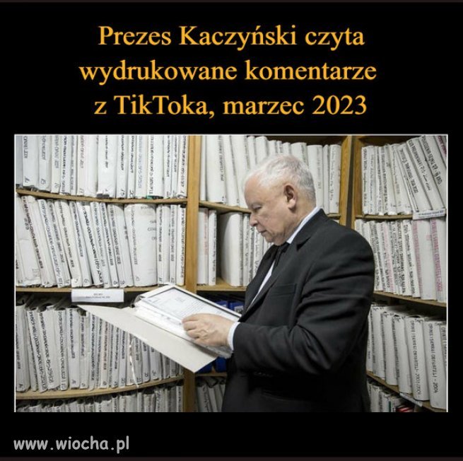 Ale tylko te wybrane, żeby mu żyłka nie pękła...