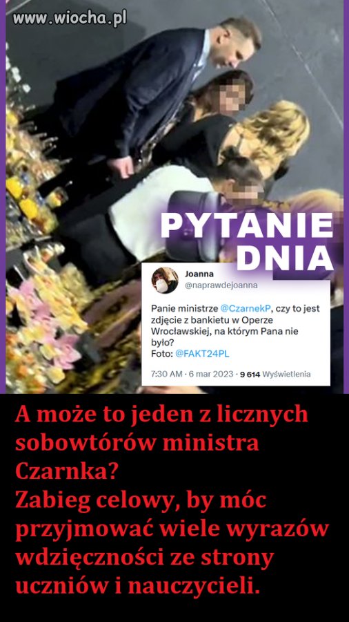 Czarnek pytanie jest
