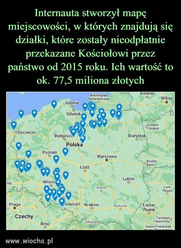 PiS oddaję Polska ziemie Watykanowi za darmo...