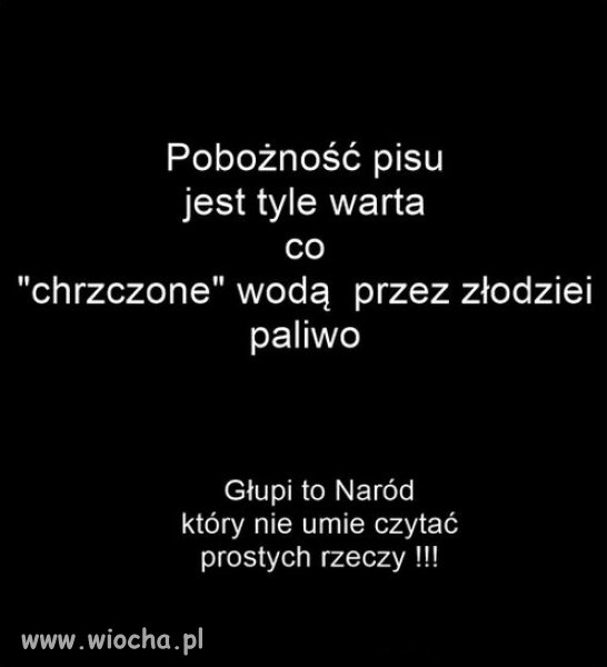 Bo w PiSie modlą się pod figurą, ale mają diabła za skórą!