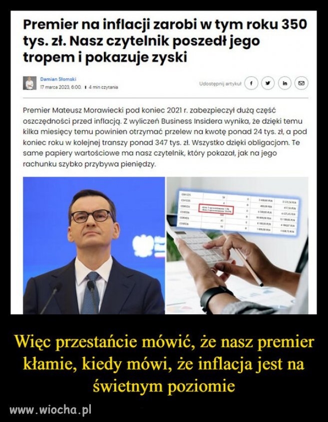 Kiedy naród biednieje, władza PiSu i sekta kościoła się bogaci!