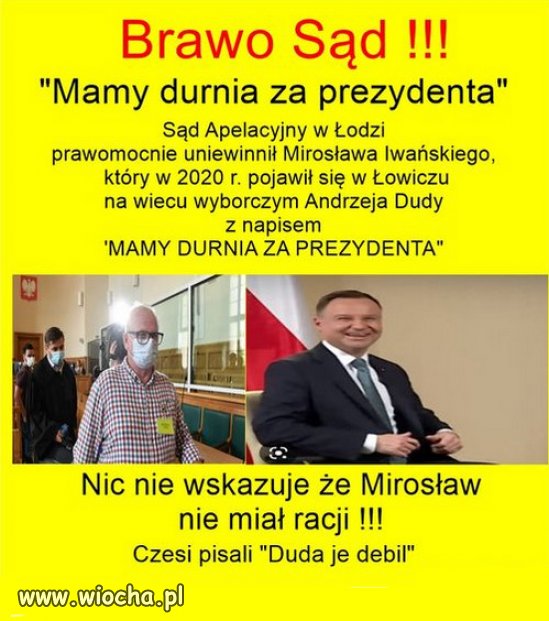 Mowienie prawdy jeszcze nie jest zabronione w Polsce!