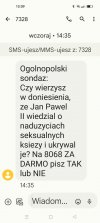 Też dostaliście takiego SMSa?