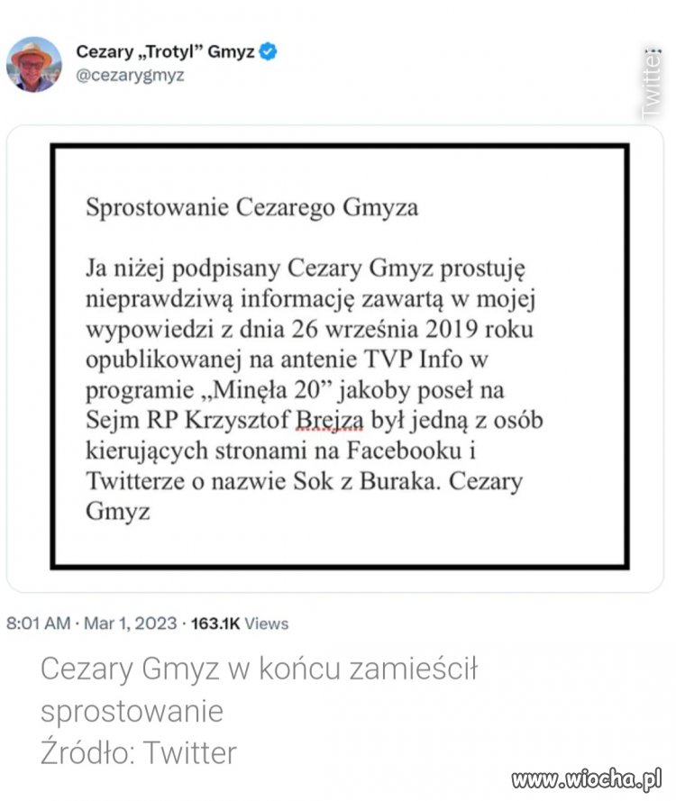 Kolejna pisowska k.u.r.w.a musi przepraszać